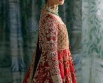 Red Bridal Dress Pakistani Angrakha Lehenga Wedding Outfit