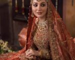 Pakistani Bridal Dress Red Pishwas Gown And Lehenga Style