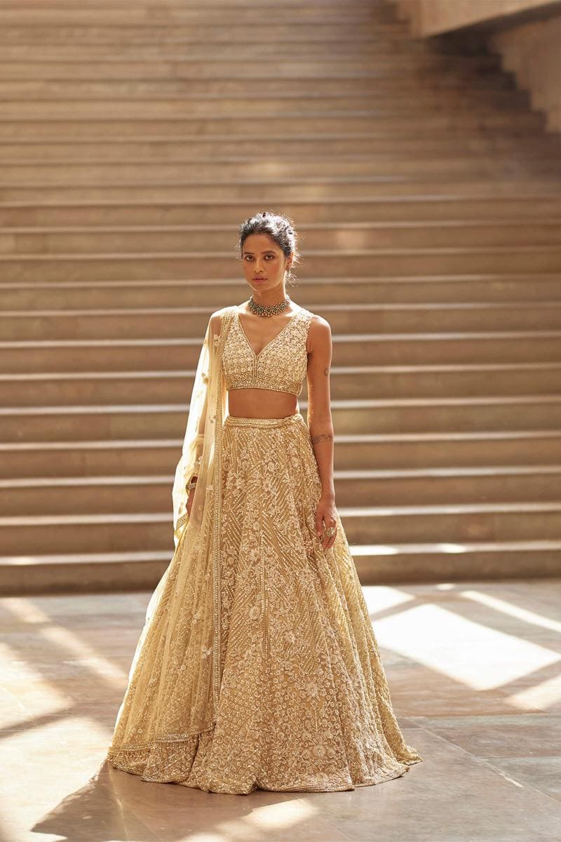 Divine Gold Lehenga