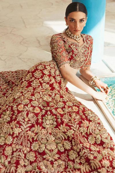 Pakistani Bridal Dress Pink Lehenga Choli Outfit For Wedding