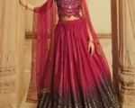 SILK SEQUINS Weaving LEHENGA CHOLI