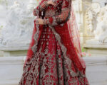 Traditional Indian Bridal Velvet Weighty Zari Lehenga Choli