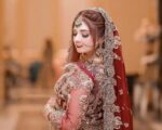 Traditional Embroidered Red Maxi Lehenga Pakistani Bridal Dress