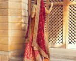 Pakistani Wedding Dress Red Golden Kameez Lehenga Outfit