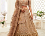 Slub Silk Weaved Marriage Lehenga Choli