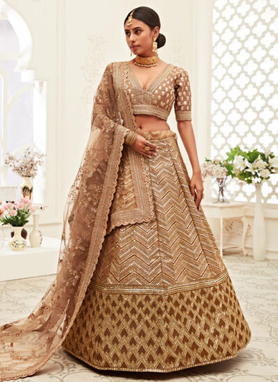 Slub Silk Weaved Marriage Lehenga Choli