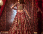 Indian Marriage Red Lehenga Choli Dupatta For Wedding