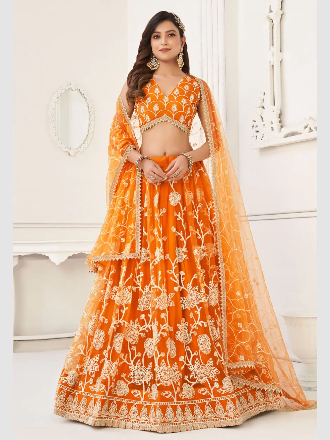 BUTTERFLY NET Grouping LEHENGA CHOLI