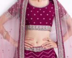 Ethnic Wedding Maroon Georgette Lehenga Choli