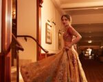 Saffron Organza Lehenga