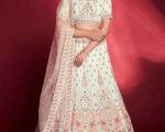 White Georgette Originator Lehenga Choli