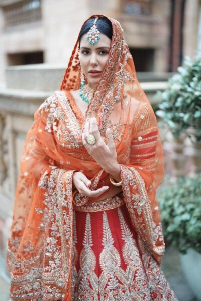 Burgundy Rajput Bridal Lehenga