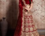 Indian Bridal Enrapturing Maroon Dori Resham Lehenga