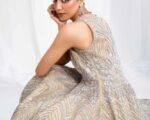 Embellished Pakistani Bridal Dress In Gown & Dupatta Style