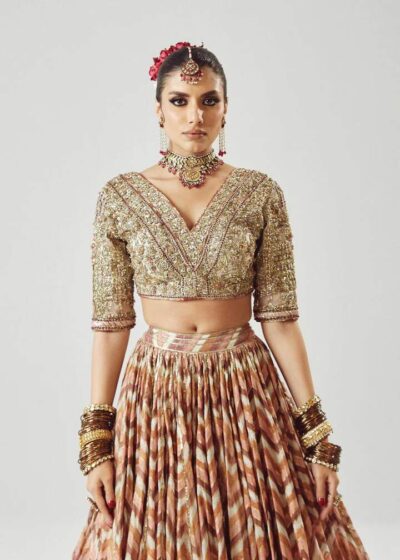 Traditional Bridal Outfit Lehenga Choli Dupatta Wedding Dress