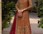 Pakistani Bridal Dress Chiffon Kameez Lehenga Wedding Outfit