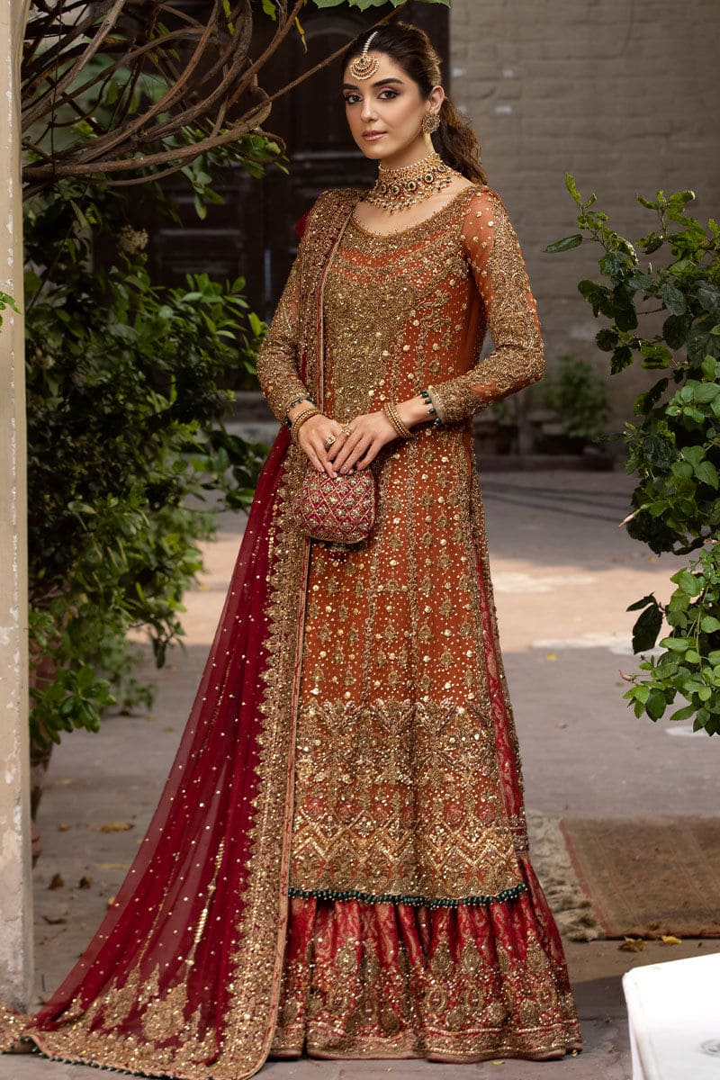 Pakistani Bridal Dress Chiffon Kameez Lehenga Wedding Outfit