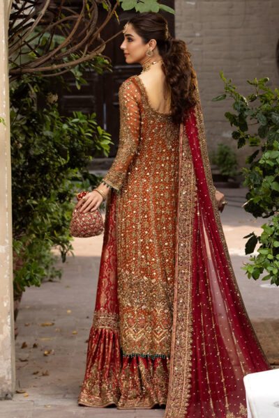 Pakistani Bridal Dress Chiffon Kameez Lehenga Wedding Outfit