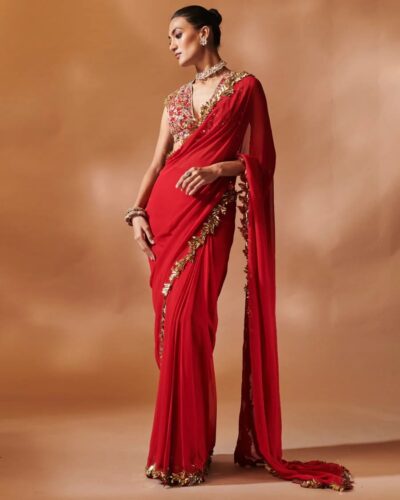 Majestic Red Indian Bridal Lehenga