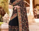 Kashmiri Embroidered Georgette Saree