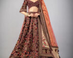 Kashmiri INDIAN Velvet Bridal Lehenga