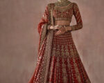 Classic Red And Gold Lehenga Choli Pakistani Bridal Dress