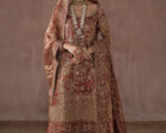 Pakistani Bridal Dress Red Hand Embellished Farshi Lehenga