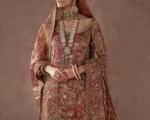 Pakistani Bridal Dress Red Pishwas Style Lehenga Wedding Outfit