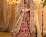 Pakistani Bridal Dress Red Lehnga Choli With Dupatta