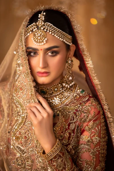 Pakistani Bridal Dress Red Lehnga Choli With Dupatta