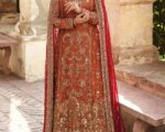 Pakistani Bridal Dress Long Shirt Lehenga Wedding Outfit