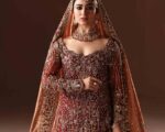 Burnt Rust And Maroon Farshi Bridal Lehnga For Wedding