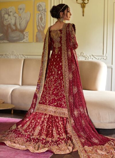 Latest Bridal Scarlett Lehenga with Long Shirt