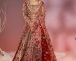 Pakistani Bridal Front Open Gown Lehenga