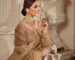 Pakistani Bridal Champagne Gold Lehenga Choli