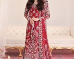 Pakistani Bridal Deep Red Farshi Lehenga Outfit