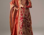 Pakistani Bridal Red Kameez and Gharara