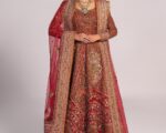 Latest Pakistani Bridal Rust Lehenga Choli