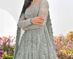 Latest Pakistani Bridal Kalidar Gown Lehenga