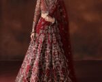 Latest Pakistani Bridal Red Lehenga Choli