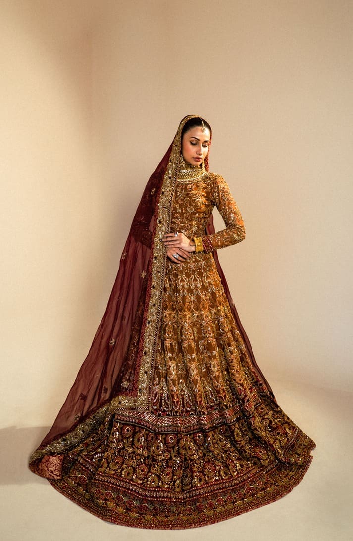 Pakistani Bridal Embellished Lehenga and Choli