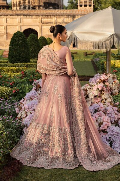 Pakistani Bridal Open Flared Gown Lehenga