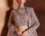 Pakistani Bridal Pink Choli Lehenga Dupatta