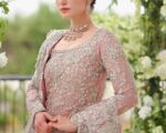 Pakistani Bridal Pink Farshi Lehenga Gown