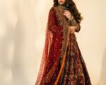 Pakistani Bridal Royal Maroon Lehenga Choli