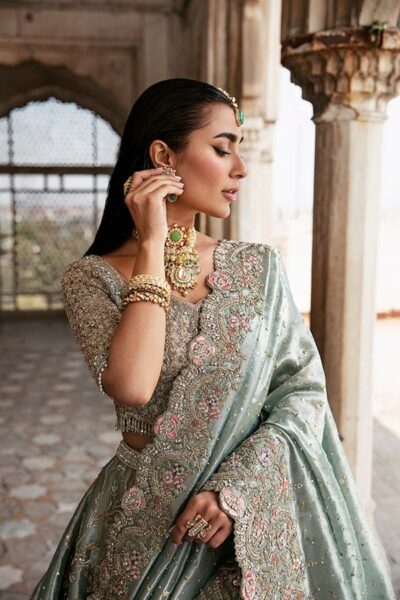 Pakistani Bridal Walima Lehenga and Choli