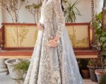 Pakistani Wedding Bridal Blue Gown Lehenga