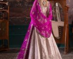 Pakistani Bridal Lehenga Gown In Pink