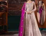 Pakistani Bridal Lehenga Gown In Pink