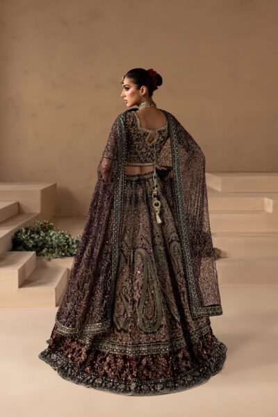 Beautiful Indian Bridal Plum Lehenga Choli